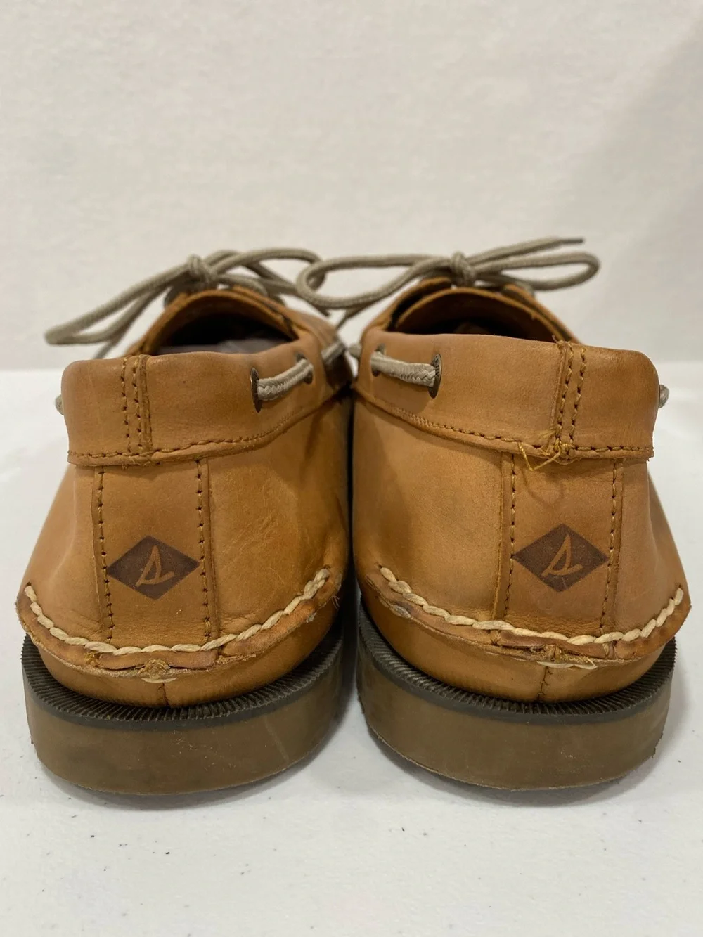 Sperry Top‑Sider Men’s Leather Boat Shoes Tan Size 14 A/O Classic
